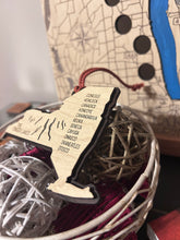 Load image into Gallery viewer, New York State Finger Lakes Ornament | Christmas Gift | Handcrafted Wood