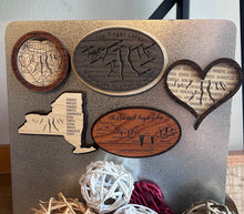 Load image into Gallery viewer, Finger Lakes Magnet Set of 5 | Laser Engraved Wood Gift Set