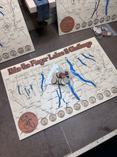Load image into Gallery viewer, Handcrafted wooden wall art featuring the Bike the Finger Lakes 11 route