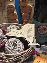 Load image into Gallery viewer, New York State Finger Lakes Ornament | Christmas Gift | Handcrafted Wood