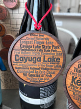 Load image into Gallery viewer, Individual Finger Lakes Ornaments | Lake Facts | NY Christmas Gift