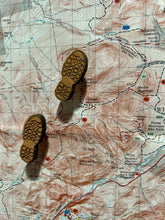 Load image into Gallery viewer, Hiking Boot Map Pins - Set of 12