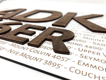 Load image into Gallery viewer, Adirondack 46er Club Mountain Peak Wall Art