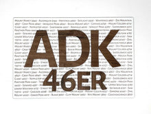 Load image into Gallery viewer, Adirondack 46er Club Mountain Peak Wall Art