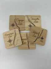 Load image into Gallery viewer, Topographic Finger Lakes Coasters