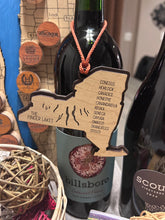 Load image into Gallery viewer, New York State Finger Lakes Ornament | Christmas Gift | Handcrafted Wood