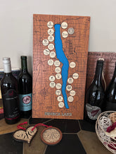 Load image into Gallery viewer, Seneca Lake Winery Map – Cherry with Maple Winery Tokens