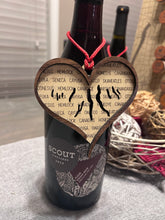 Load image into Gallery viewer, Finger Lakes Heart Shaped Lake Names Ornament