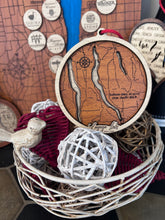 Load image into Gallery viewer, Bathymetric Finger Lakes Christmas Ornament | Choose Your Lake | Handcrafted Wood