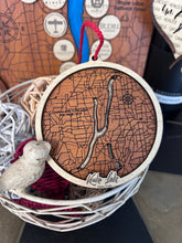 Load image into Gallery viewer, Bathymetric Finger Lakes Christmas Ornament | Choose Your Lake | Handcrafted Wood