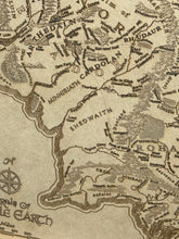 Load image into Gallery viewer, Lord of the Rings Map | Middle Earth