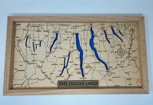 Load image into Gallery viewer, Finger Lakes Bathymetric Map