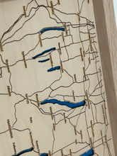 Load image into Gallery viewer, Finger Lakes Bathymetric Map
