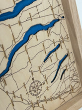 Load image into Gallery viewer, Finger Lakes Bathymetric Map