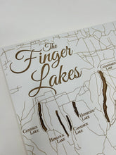 Load image into Gallery viewer, Finger Lakes Whitewashed Map