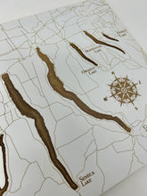 Load image into Gallery viewer, Finger Lakes Whitewashed Map