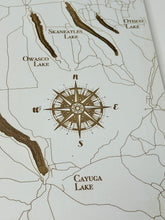 Load image into Gallery viewer, Finger Lakes Whitewashed Map
