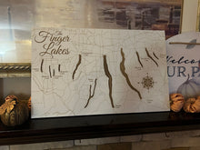 Load image into Gallery viewer, Finger Lakes Whitewashed Map