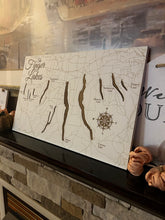 Load image into Gallery viewer, Finger Lakes Whitewashed Map
