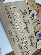 Load image into Gallery viewer, Custom Lake House Laser Engraved Sign