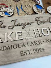 Load image into Gallery viewer, Custom Lake House Laser Engraved Sign
