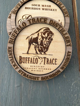 Load image into Gallery viewer, Bourbon Whiskey Coasters | Laser Engraved Wood | Distillery Gift Set