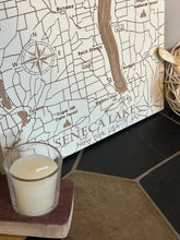 Load image into Gallery viewer, Seneca Lake Laser Engraved Painted Map