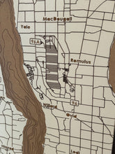 Load image into Gallery viewer, Seneca Lake Laser Engraved Painted Map