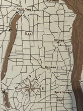 Load image into Gallery viewer, Seneca Lake Laser Engraved Painted Map