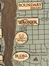 Load image into Gallery viewer, Seneca Lake Winery Map