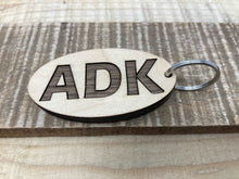 Load image into Gallery viewer, Adirondack ADK Two Tone Laser Engraved Keychain