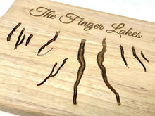 Load image into Gallery viewer, Finger Lakes Topographical Cutting Board