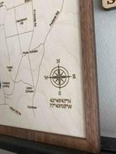 Load image into Gallery viewer, Conesus Lake | Laser Engraved Map