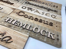 Load image into Gallery viewer, Finger Lakes Rustic Pallet Wood Signs