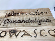 Load image into Gallery viewer, Finger Lakes Rustic Pallet Wood Signs