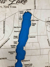 Load image into Gallery viewer, Conesus Lake | Laser Engraved Map
