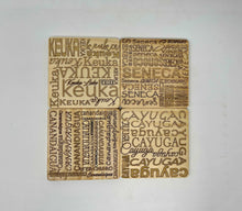 Load image into Gallery viewer, Finger Lakes Letter Coasters