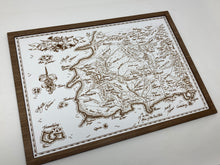Load image into Gallery viewer, A framed sketch of a fantasy map