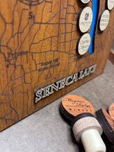 Load image into Gallery viewer, Seneca Lake Winery Map – Cherry with Maple Winery Tokens
