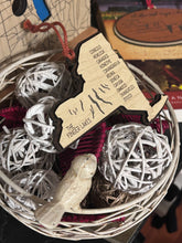 Load image into Gallery viewer, New York State Finger Lakes Ornament | Christmas Gift | Handcrafted Wood
