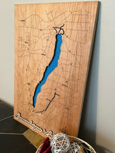 Load image into Gallery viewer, Bathymetric Cherry Finger Lakes Map
