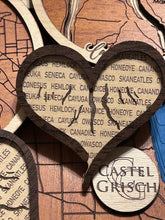 Load image into Gallery viewer, Finger Lakes Magnet Set of 5 | Laser Engraved Wood Gift Set
