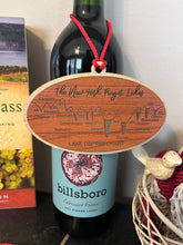 Load image into Gallery viewer, Finger Lakes Depth Chart Ornament | NY Christmas Gift | Handcrafted Wood
