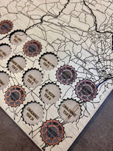 Load image into Gallery viewer, Cranks from Cooperstown 25 Challenge Tracker | Cycling Map | NY Gift
