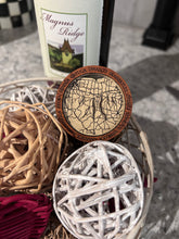 Load image into Gallery viewer, Finger Lakes Map Refrigerator Magnet - Laser Engraved Maple Wood
