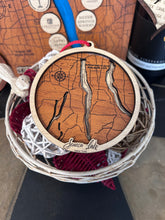 Load image into Gallery viewer, Bathymetric Finger Lakes Christmas Ornament | Choose Your Lake | Handcrafted Wood
