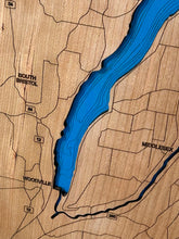 Load image into Gallery viewer, Bathymetric Cherry Finger Lakes Map
