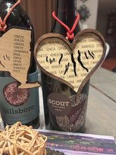 Load image into Gallery viewer, Finger Lakes Heart Shaped Lake Names Ornament
