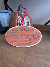 Load image into Gallery viewer, Finger Lakes Depth Chart Ornament | NY Christmas Gift | Handcrafted Wood
