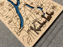 Load image into Gallery viewer, Finger Lakes Collectible Bathymetric Maps | 6.5x11.5 Wood Wall Art
